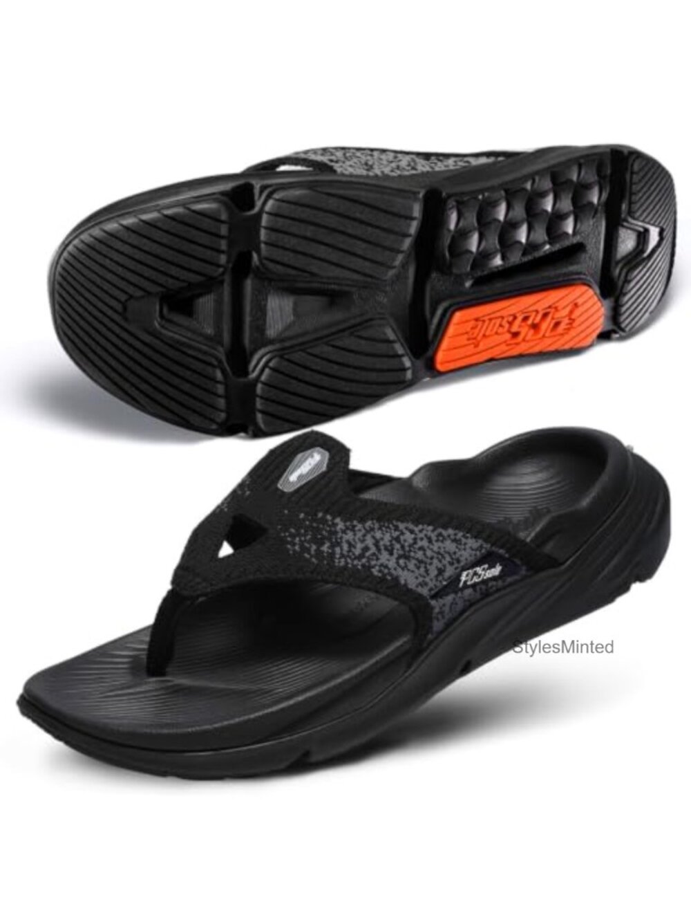 Women's Orthotic Flip Flop Sandals with Arch Support, Plantar Fasciitis Relief,